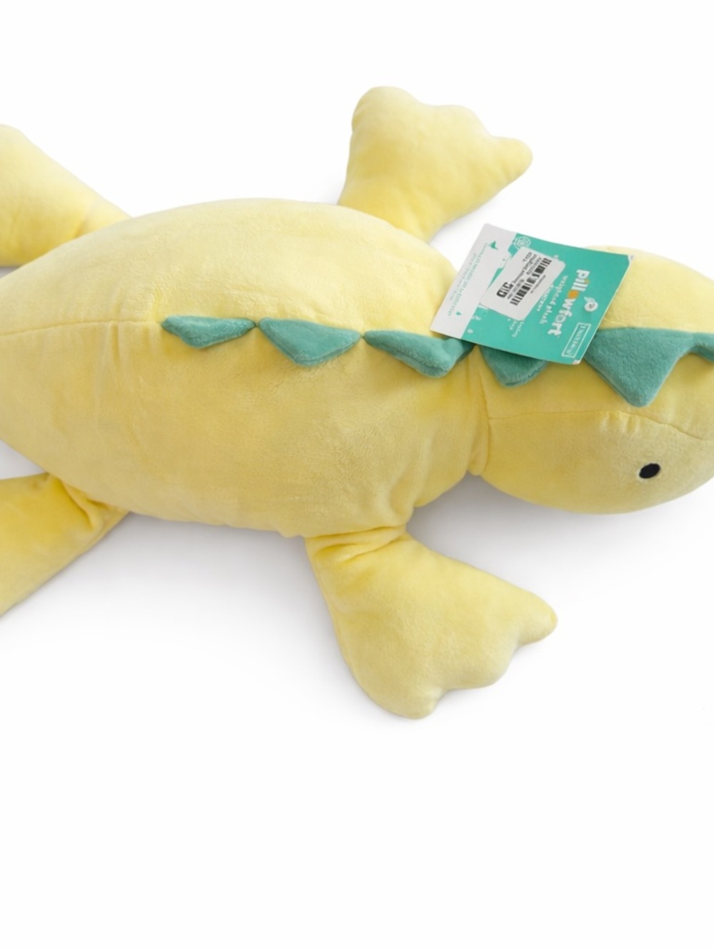 Pillowfort Yellow and Green Weighted Dinosaur Plush - New With Tags - Picture 3 of 6